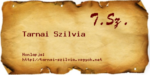 Tarnai Szilvia névjegykártya
